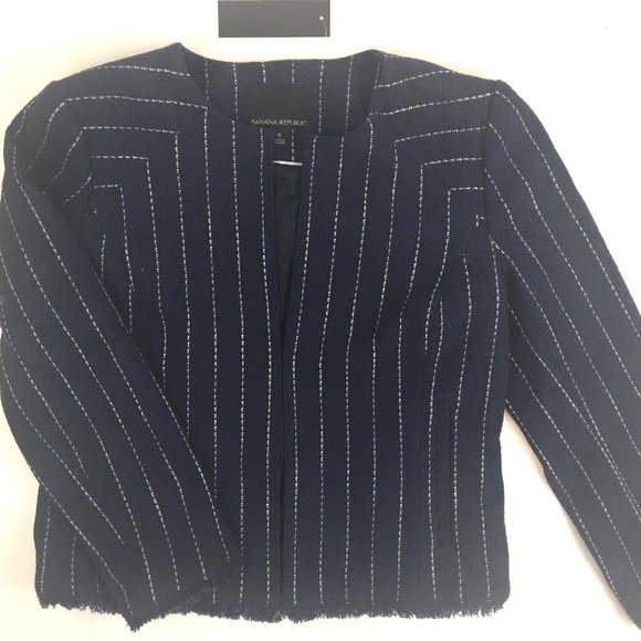 Banana Republic Blazer-Size6-Navyblue-work attire - Picture 1 of 7